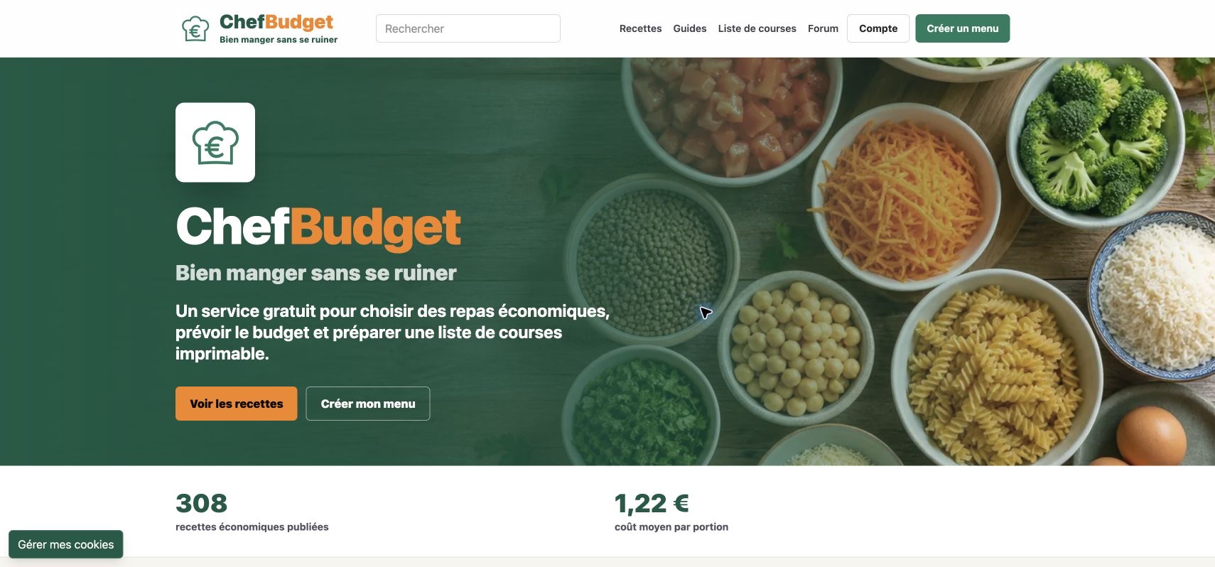 Aperçu de ChefBudget